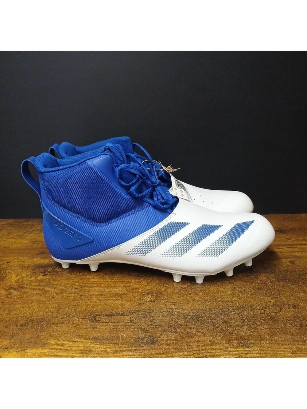 Adidas Adizero Chaos 2E Football Cleats Blue White Men’s SIZE 15 Wide, IH0551
